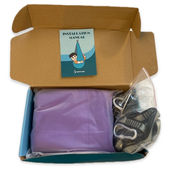 NIB•Sensory Swing by Maxfitone, purple color, one size, holds up to 220lbs - Picture 4 of 10